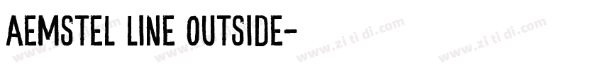 aemstel line outside字体转换